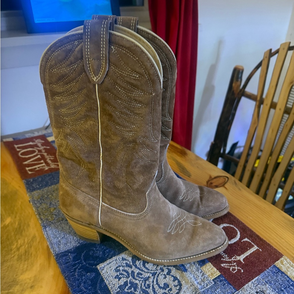 Brown Western Cowboy Boots